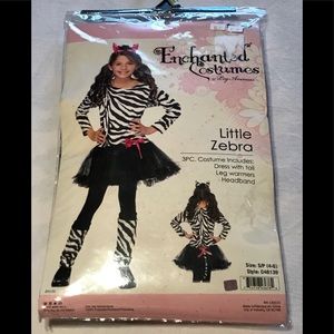 Enchanted Costumes Little Zebra 3 Piece Set - Size S/P (4-6) #C48139 NEW